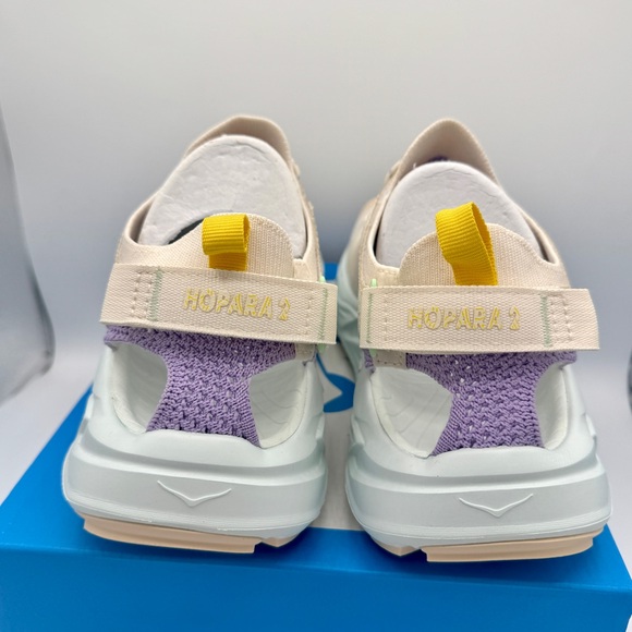 NWT Hoka Hopara 2 Women’s Hybrid Hiking Sandal in Alabaster Snow Off white cream - Picture 10 of 16